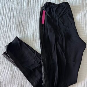 Alice + Olivia Black Straight-Leg Pants — New with Tags, Size 12